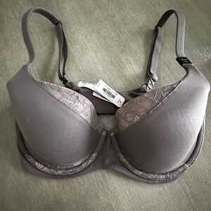 Victoria's Secret body by Victoria lined Demi Taupe Lace Bra 32dd